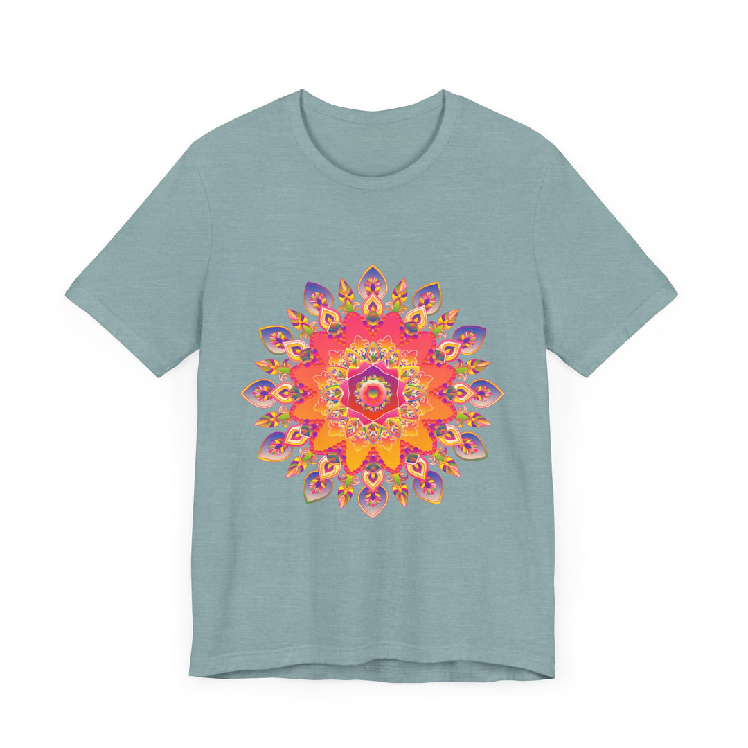 Vibrant Mandala T-Shirt - Colorful Spiritual Design alt text 51