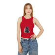  Black Cat Watercolor Racerback Tank Top for lounging