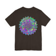 Vibrant Mandala Tee featuring a beautiful design representing spiritual peace and harmony, perfect for those seeking a sense of tranquility and connection to the universe