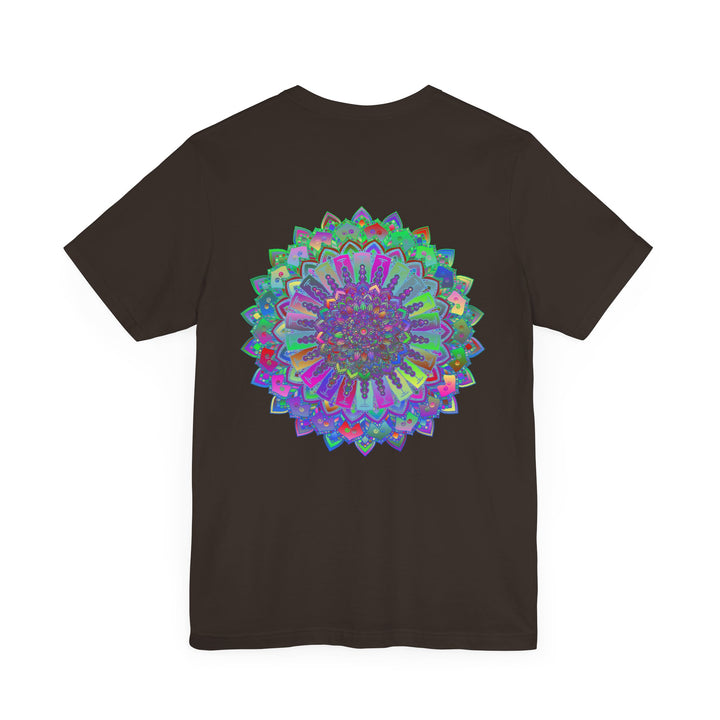 Vibrant Mandala Tee featuring a beautiful design representing spiritual peace and harmony, perfect for those seeking a sense of tranquility and connection to the universe