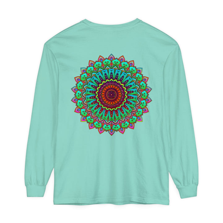 Vibrant Mandala Long Sleeve T-Shirt - Spiritual Art 66