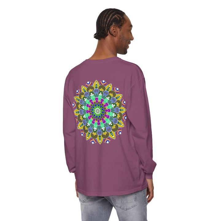 Colorful Mandala Long Sleeve T-Shirt - Spiritual Art 29