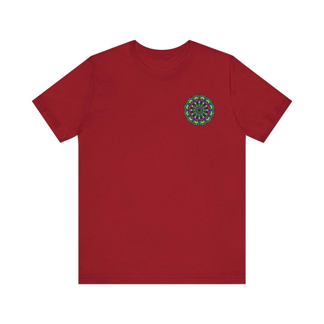 White Mandala Peace Tee with beautiful spiritual motif for inner harmony and tranquility