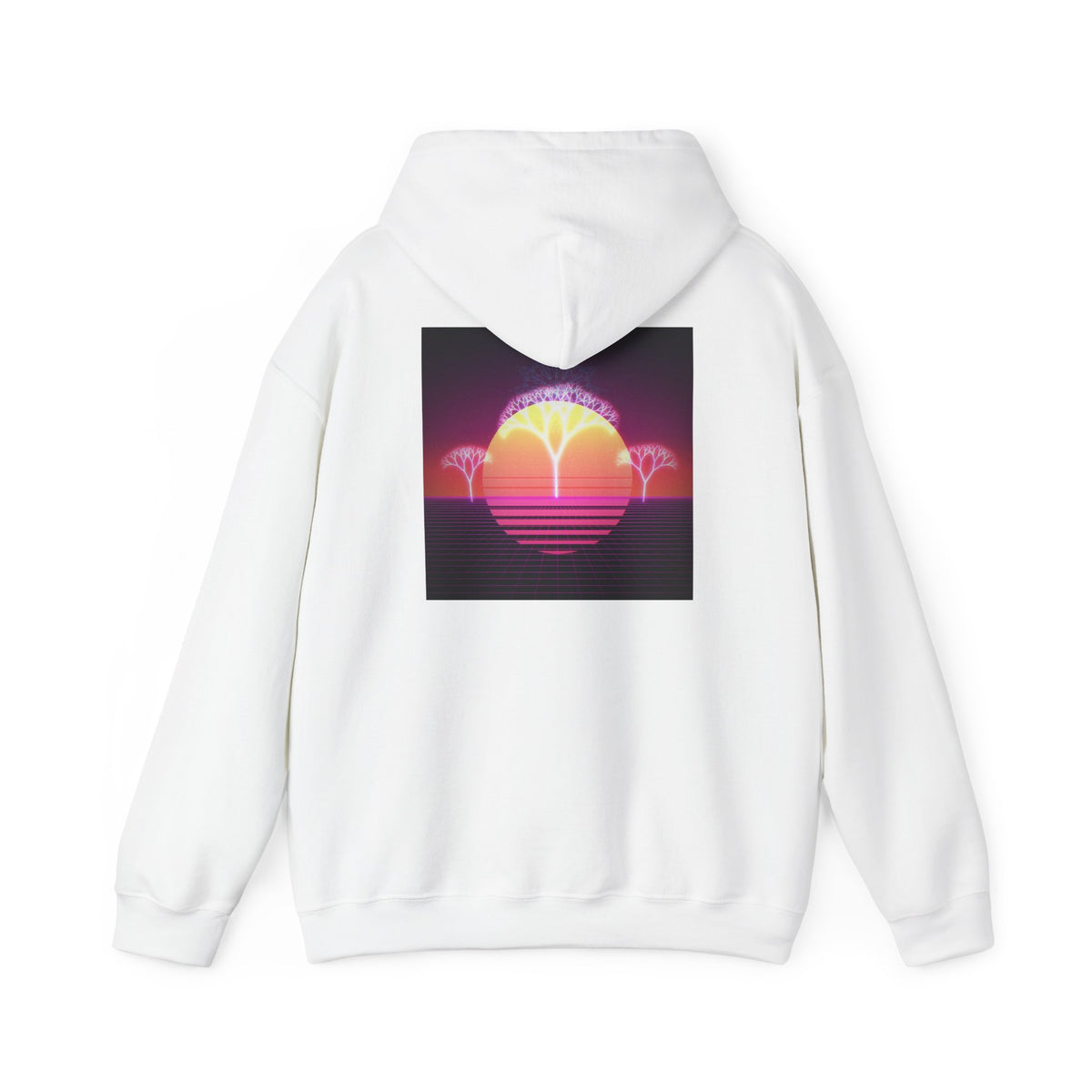 Felpa con cappuccio Retro Sunset Tree of Life