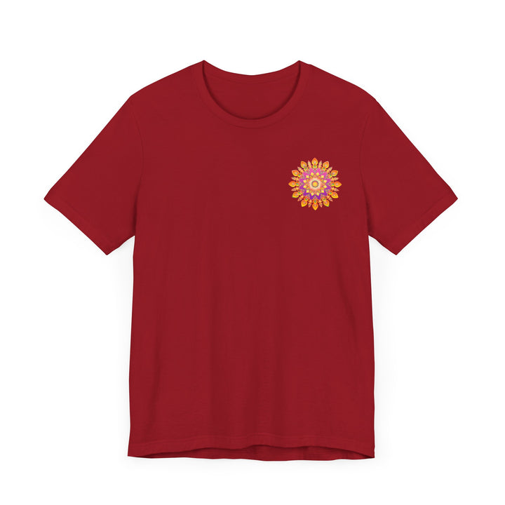 Vibrant Mandala T-Shirt with Peace and Harmony Design for a Stylish and Peaceful Look