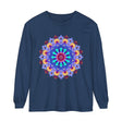 Colorful and intricately designed mandala long sleeve t-shirt for a vibrant and stylish look