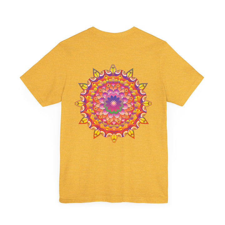 Vibrant mandala t-shirt with a bold and vibrant mandala pattern