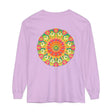 Intricate Mandala Long Sleeve T-Shirt featuring vibrant and colorful art design