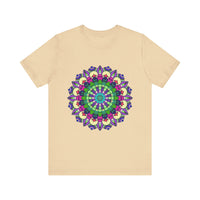 Vibrant Mandala Tee featuring a colorful and intricate design, perfect for adding a pop of color to any outfit