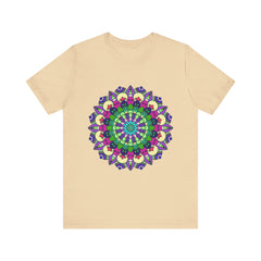 Vibrant Mandala Tee featuring a colorful and intricate design, perfect for adding a pop of color to any outfit