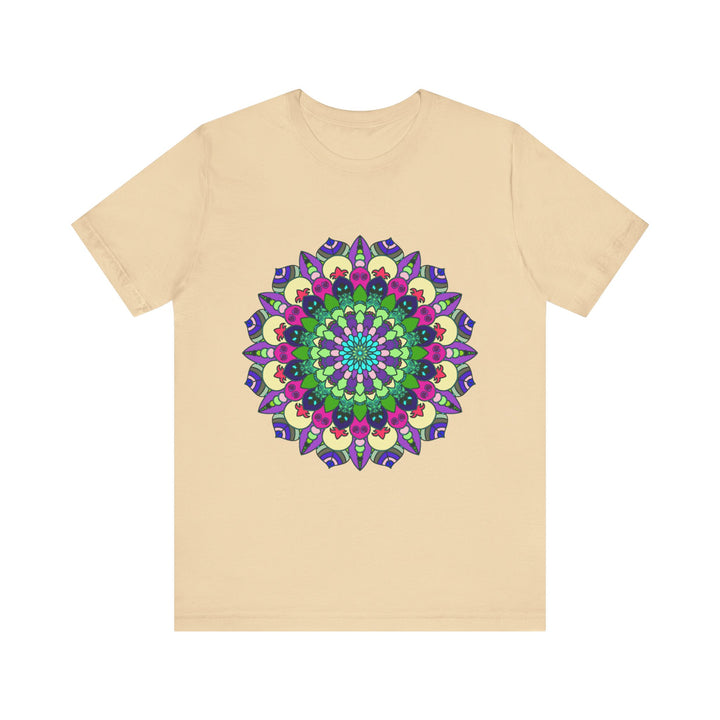 Vibrant Mandala Tee featuring a colorful and intricate design, perfect for adding a pop of color to any outfit