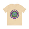 Vibrant Mandala Tee featuring a colorful and intricate design, perfect for adding a pop of color to any outfit