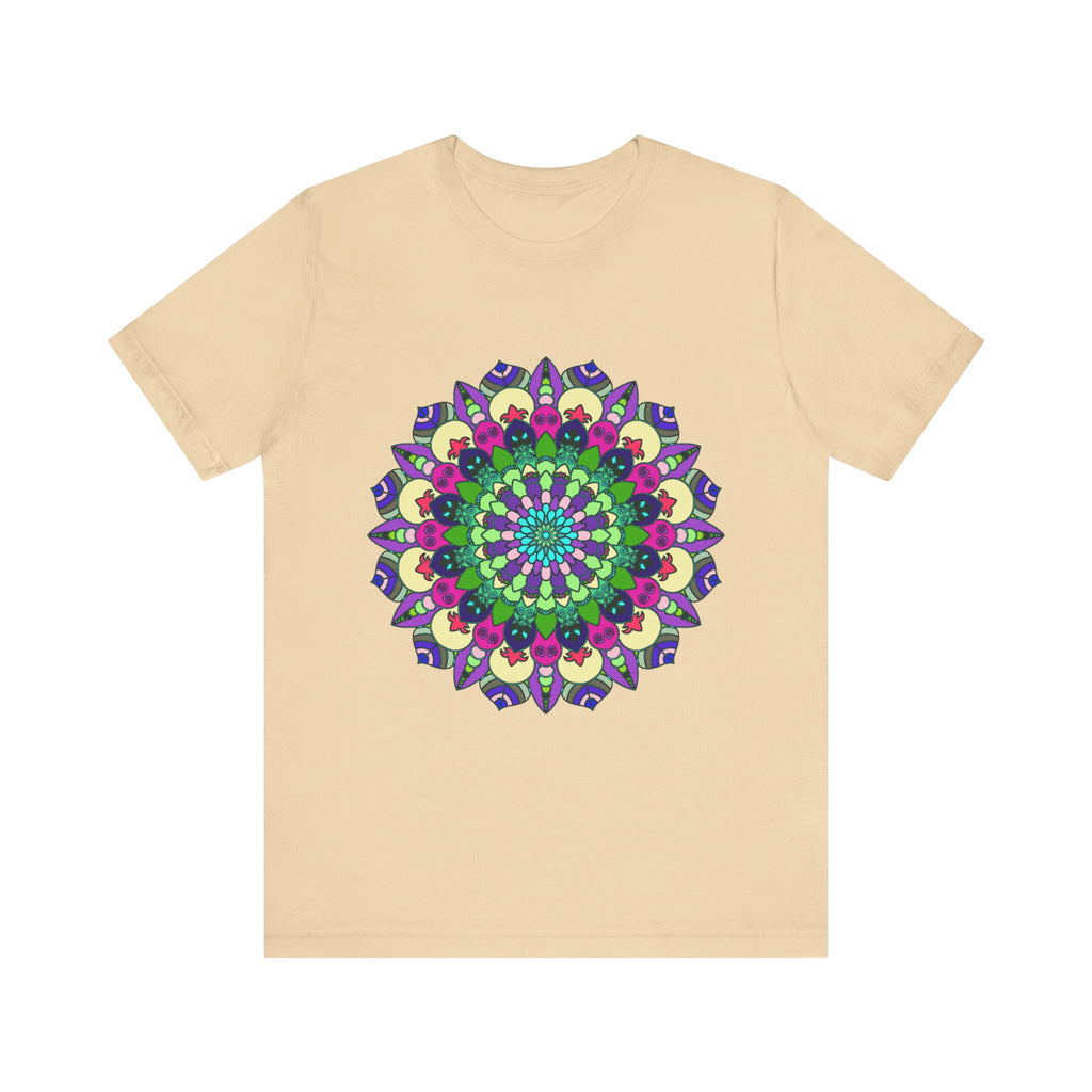 Vibrant Mandala Tee featuring a colorful and intricate design, perfect for adding a pop of color to any outfit