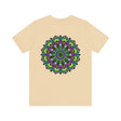 Beautiful mandala peace tee with intricate design symbolizing spiritual harmony and tranquility, perfect for those seeking inner peace and balance