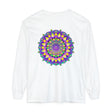 Colorful and intricate mandala design long sleeve t-shirt for all genders