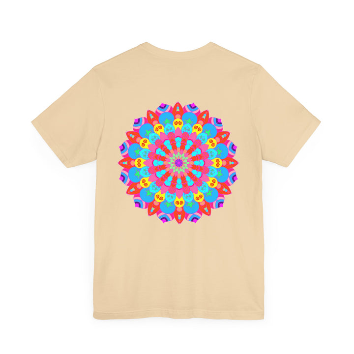 A beautiful and colorful Vibrant Mandala Tee representing spiritual peace and harmony, perfect for embracing inner tranquility and positive energy