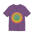 Beautiful and detailed Vibrant Mandala Tee featuring intricate art and design