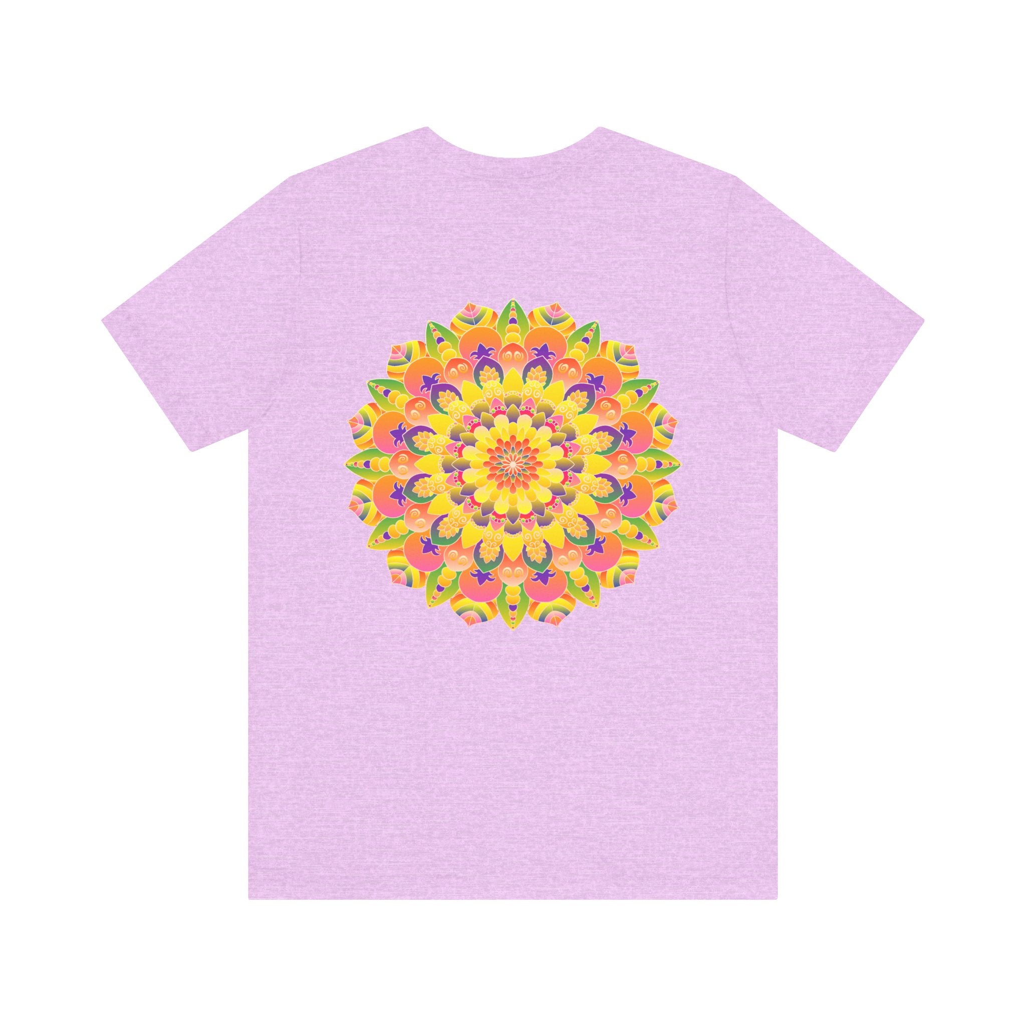 Eye-catching tee with a stunning mandala print symbolizing harmony