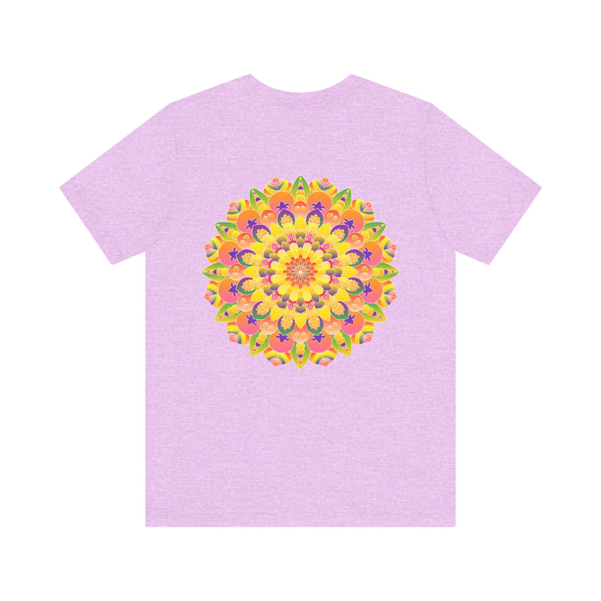 Eye-catching tee with a stunning mandala print symbolizing harmony