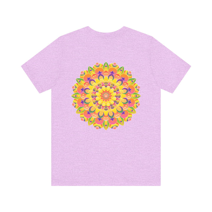 Eye-catching tee with a stunning mandala print symbolizing harmony