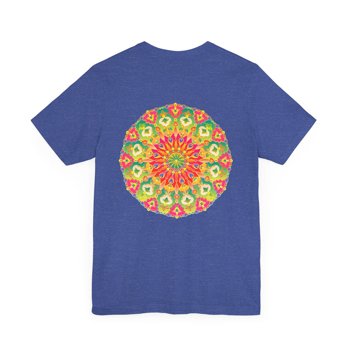 Vibrant Mandala T-Shirt featuring a spiritual design promoting peace and harmony