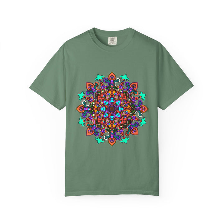 Mandala Art T-Shirt in Bold Colors for Creative Expression