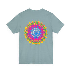 Vibrant Mandala T-Shirt featuring intricate design representing spiritual peace and harmony, perfect for embracing positive energy and inner tranquility