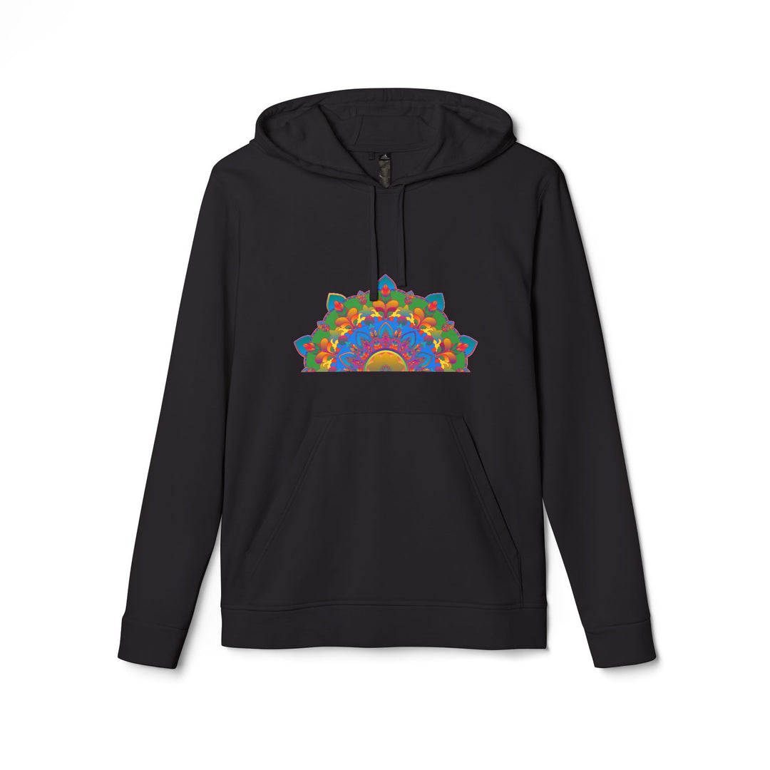 Cozy and stylish Blululi Mandala Fleece Hoodie, perfect for chilly days