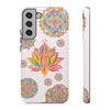 A beautiful light pink lotus flower mandala design phone case for ultimate protection and style