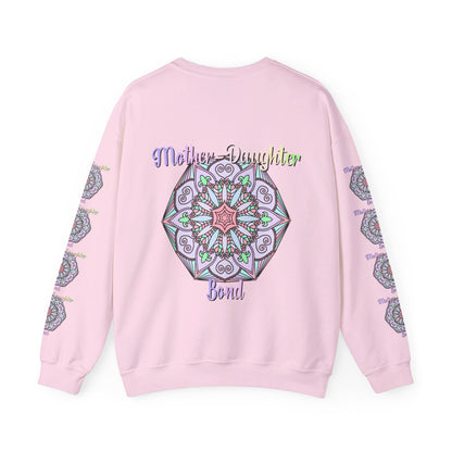 Cozy unisex crewneck sweatshirt featuring 'Mother-Daughter Bond' design, ideal birthday gift for Mom