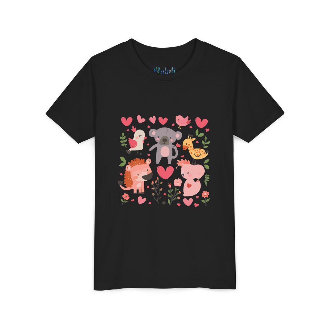 Adorable Animal Love Youth Tee, Cute Kids Shirt, Animal Graphic Tee, Children's Gift, Birthday or Holiday Outfit