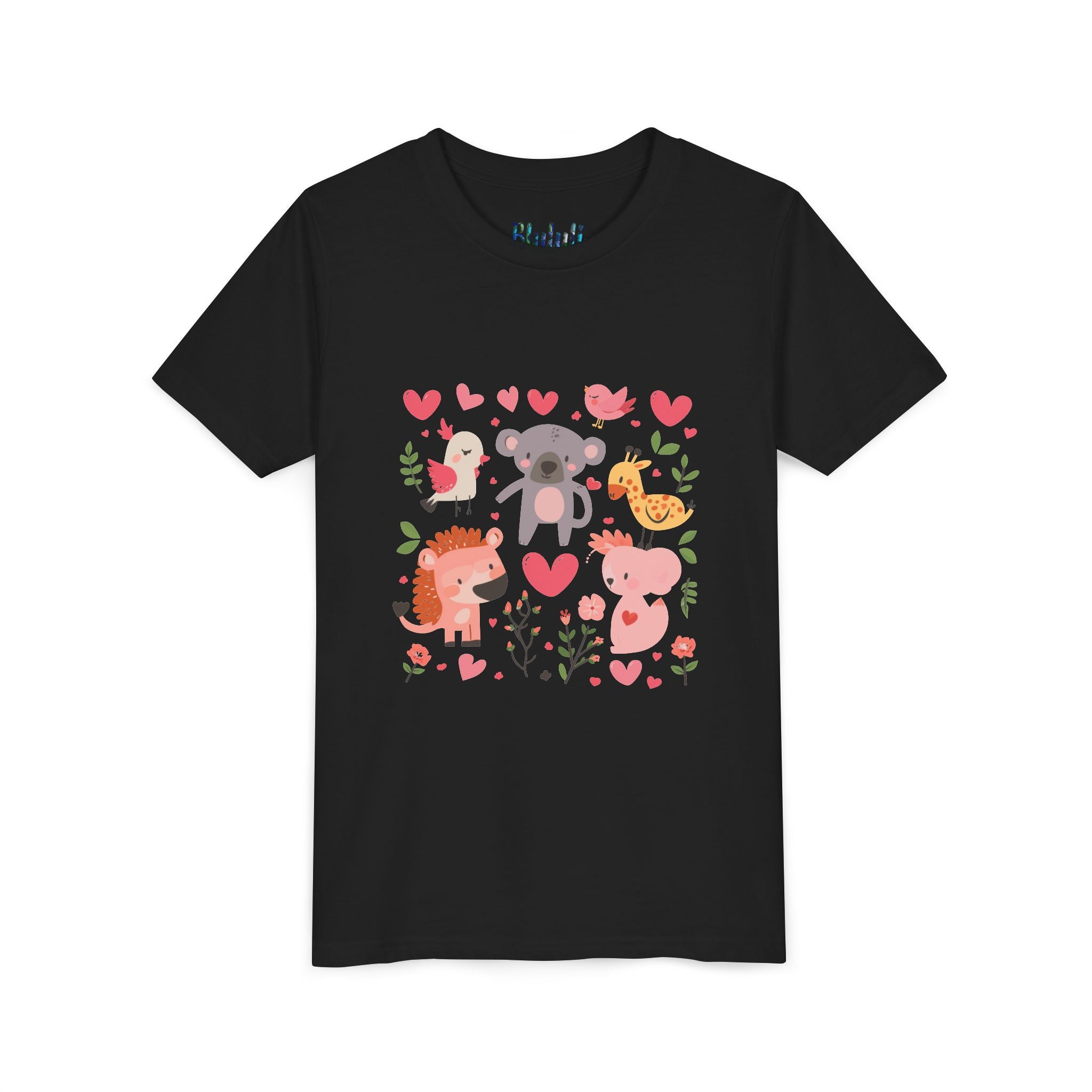 Entzückendes Animal Love Jugend T-Shirt, Süßes Kindershirt, Tier Grafik T-Shirt, Kindergeschenk, Geburtstags- oder Urlaubsoutfit 