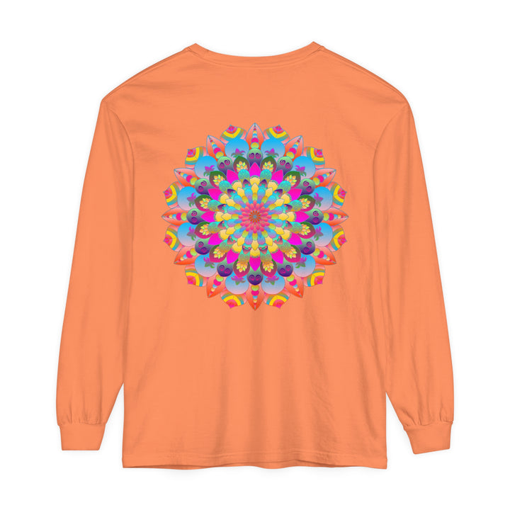 Colorful Mandala Long Sleeve T-Shirt - Psychedelic Art 21