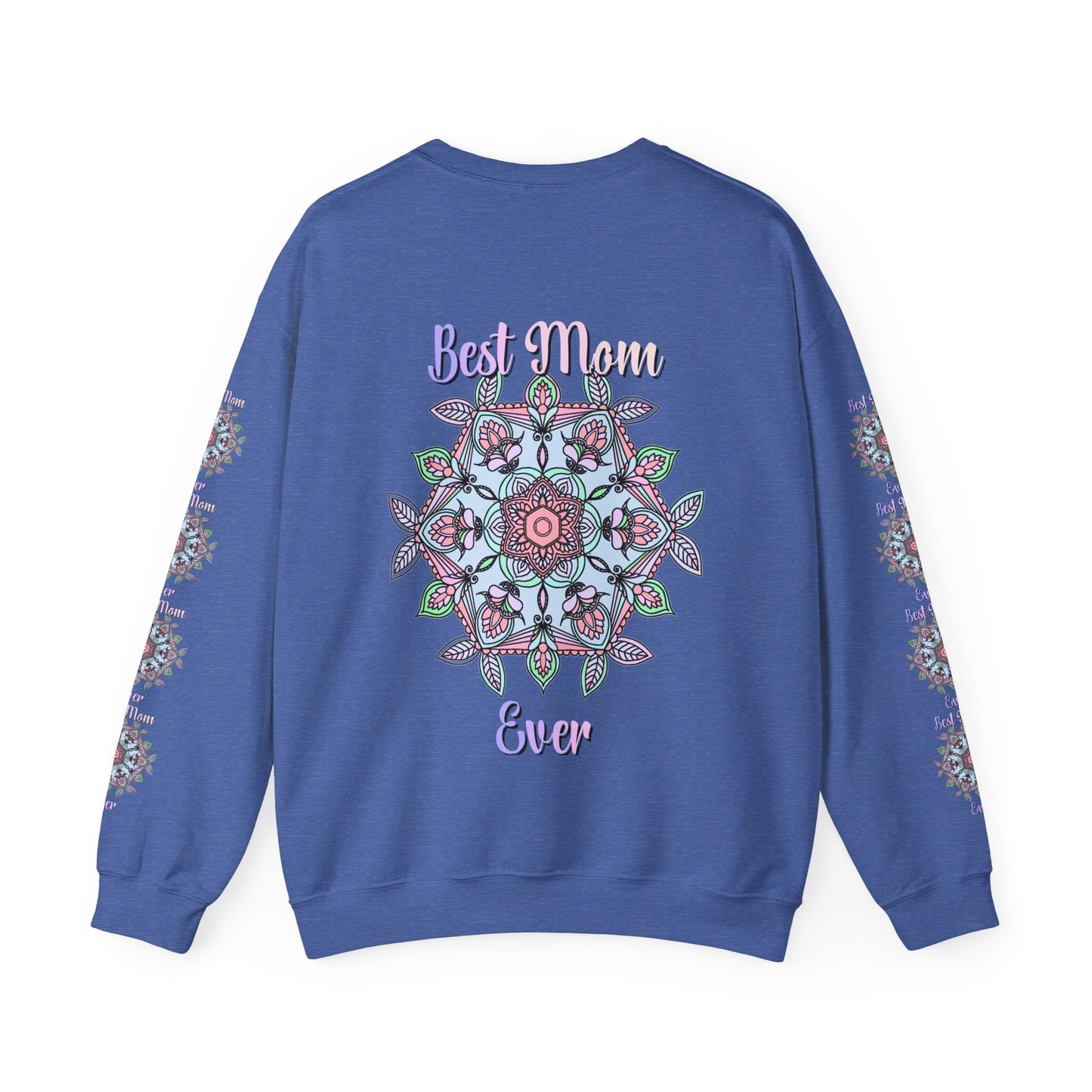 Cozy and stylish unisex crewneck sweatshirt with 'Best Mom Ever' design, perfect birthday gift for mom