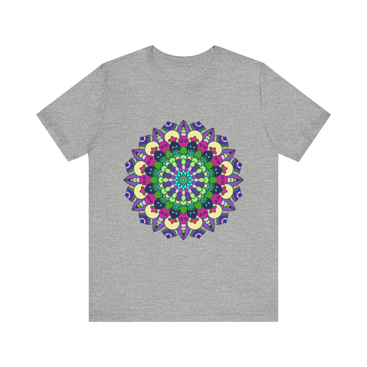 Vibrant Mandala Tee featuring a colorful and intricate design with vibrant hues and detailed patterns, perfect for adding a pop of color and style to your wardrobe