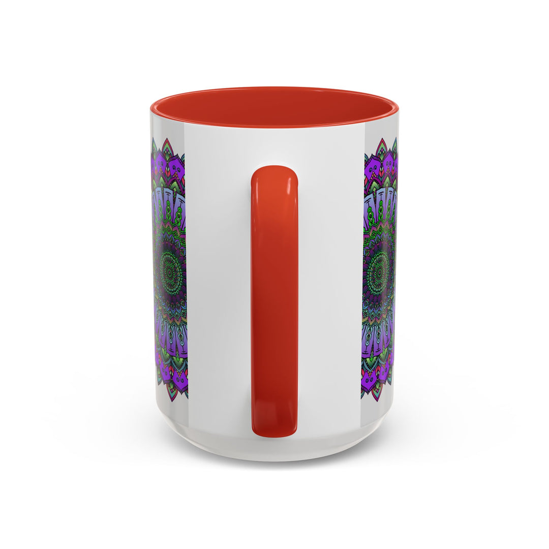 Beautiful and colorful mandala design mug, perfect for spiritual and art lovers