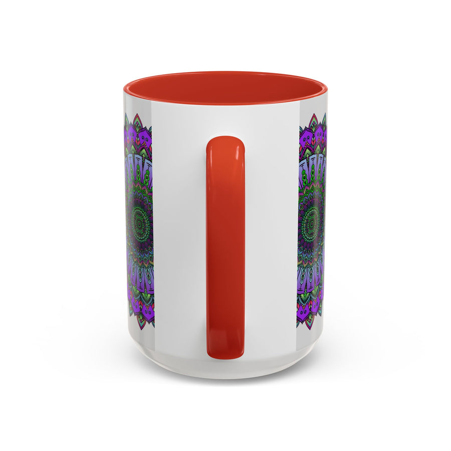 Beautiful and colorful mandala design mug, perfect for spiritual and art lovers