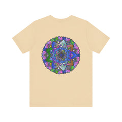Beautiful and colorful mandala t-shirt with a spiritual peace design