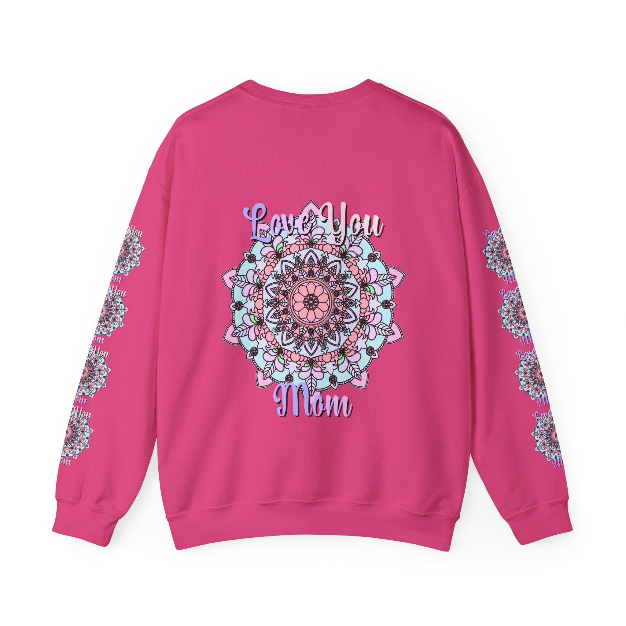 Mandala Sweatshirt for Mom with Heartfelt Design in Soft Hues