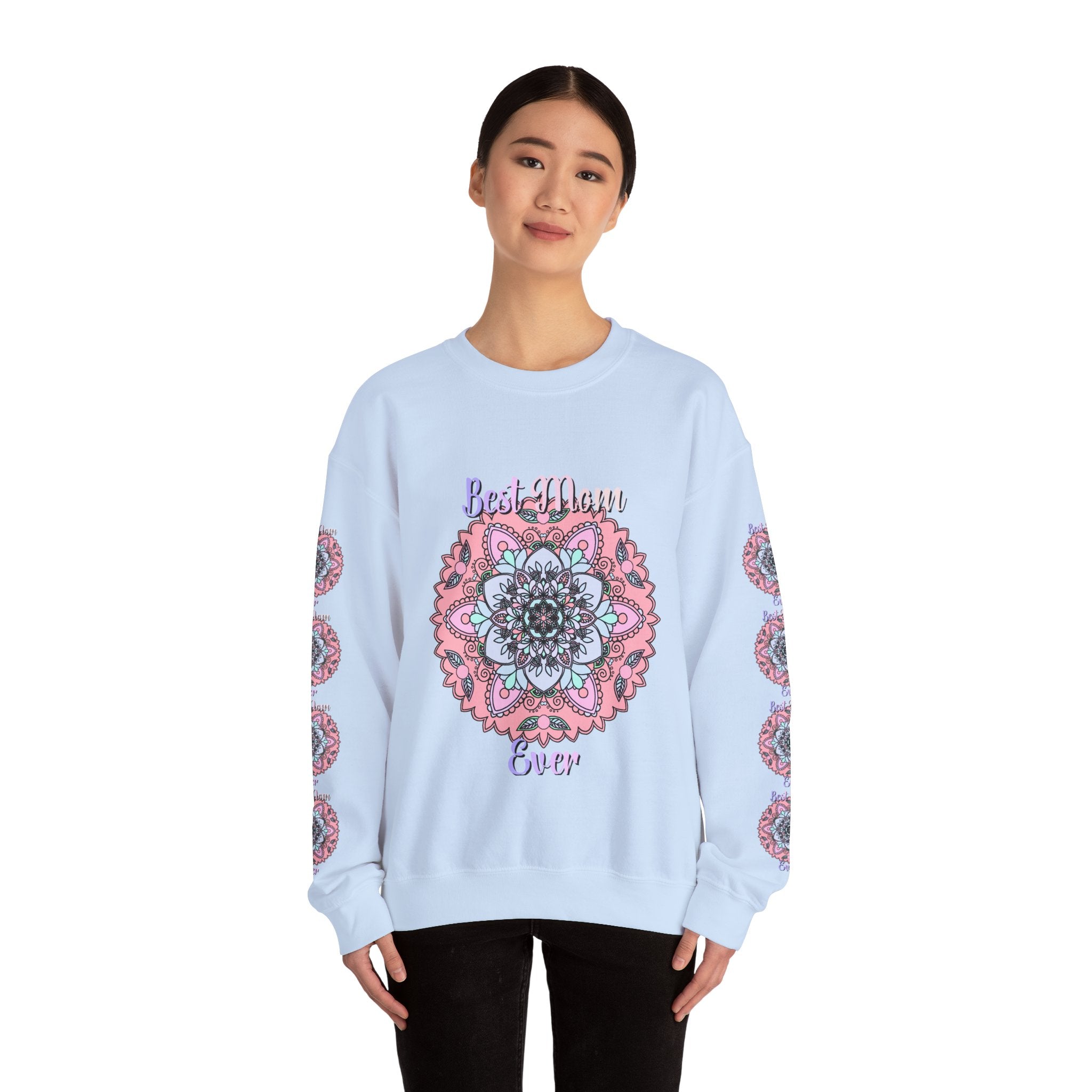 Best Mom Ever Intricate Mandala Art Sweatshirt