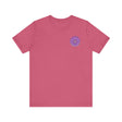 Beautiful purple mandala t-shirt with intricate design symbolizing spiritual peace and harmony, perfect for mindful fashion enthusiasts