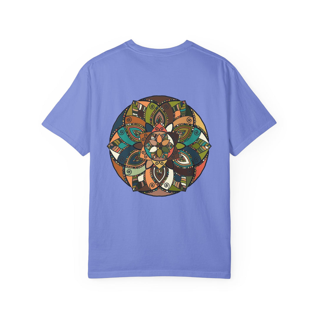 Mandala Earth Flora T-Shirt — Earthy Tones Geometric Art Tee