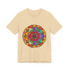 Colorful Mandala Tee with Intricate Starburst Design