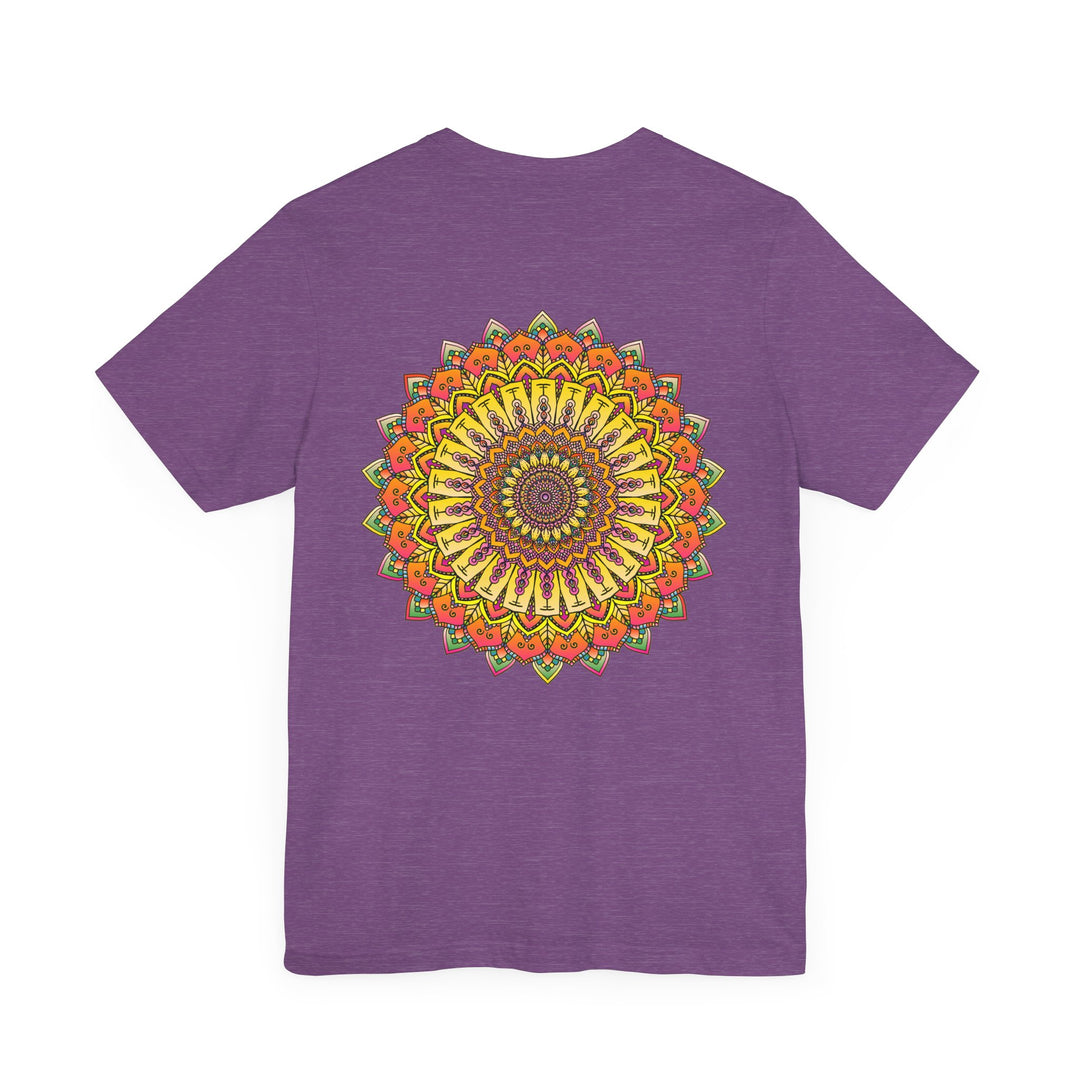 Vibrant Mandala Tee with Intricate Design, Symbolizing Peace and Harmony