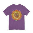 Vibrant Mandala Tee with Intricate Design, Symbolizing Peace and Harmony