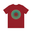 Beautiful Vibrant Mandala Tee with intricate spiritual design for peace and harmony