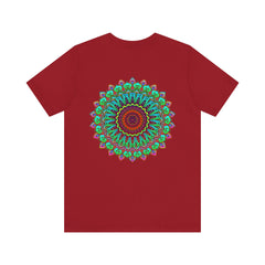 Beautiful Vibrant Mandala Tee with intricate spiritual design for peace and harmony