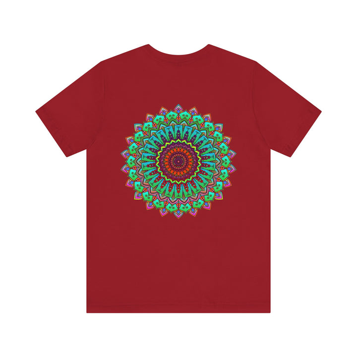 Beautiful Vibrant Mandala Tee with intricate spiritual design for peace and harmony