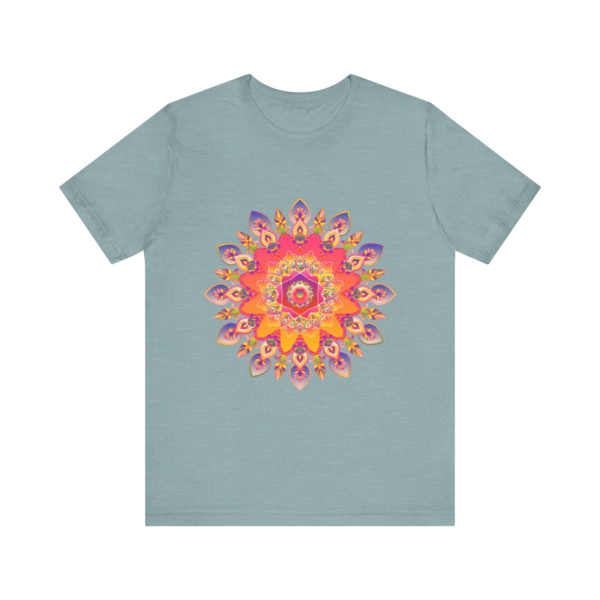 Vibrant Mandala T-Shirt - Colorful Spiritual Design alt text 13