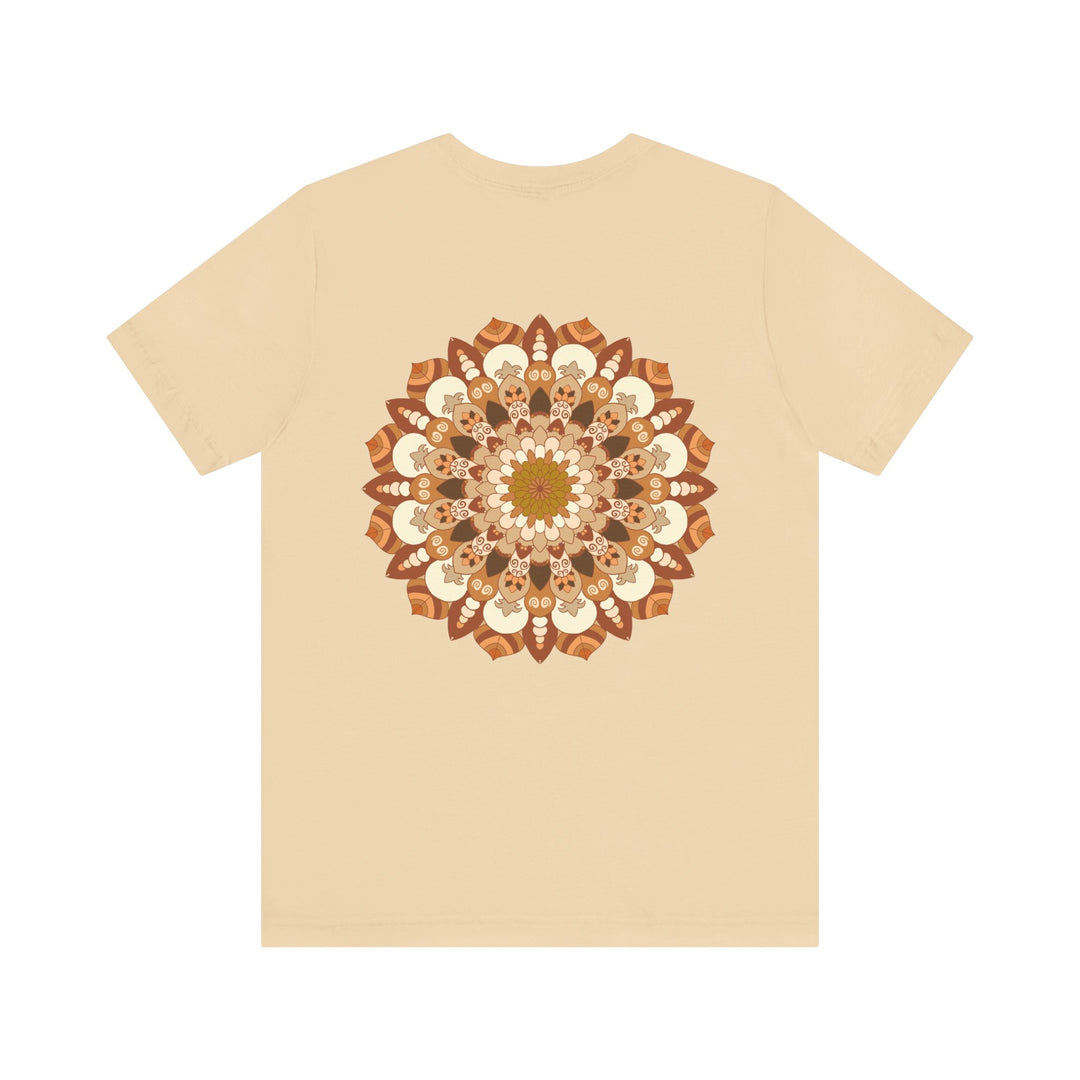  Mandala tee with serene and harmonious color palette